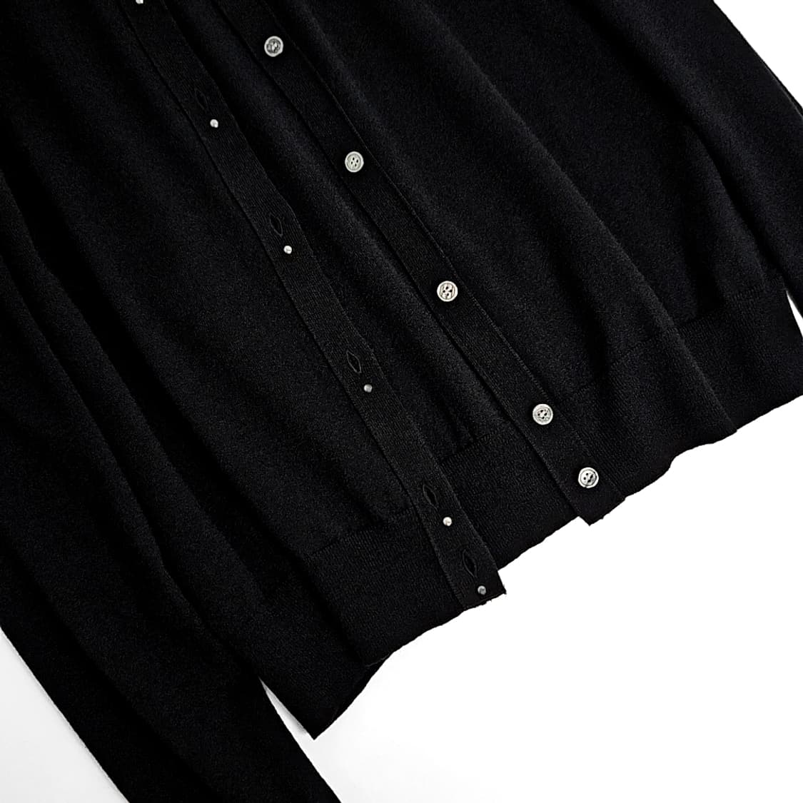 Amano 웨스턴 리벳 투피스 레이어드 니트 (black) 상품이미지7