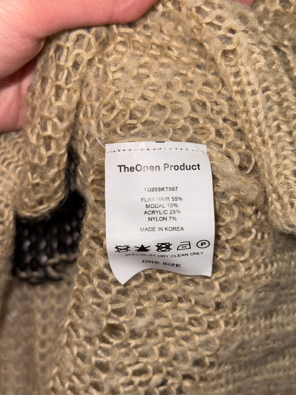 The Open Product Abstract Print Knit Top 상품이미지5