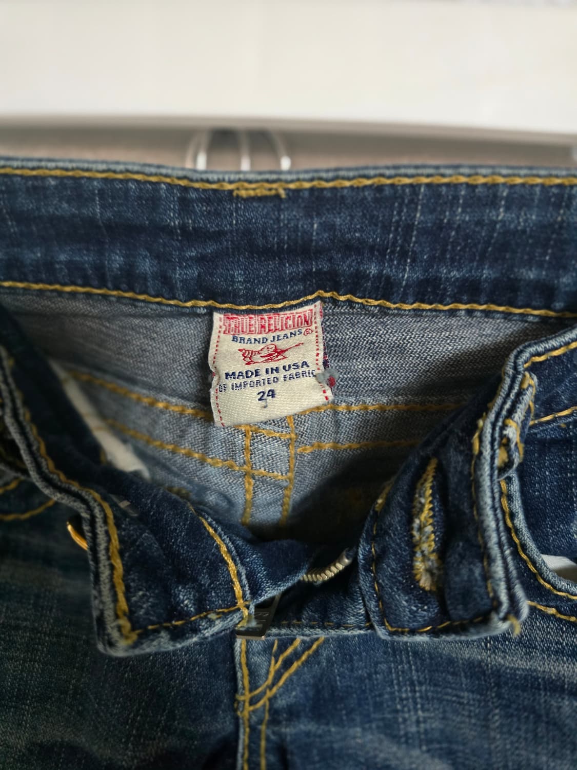 판매완료트루릴리젼 로우라이즈 부츠컷 청바지 상품이미지3