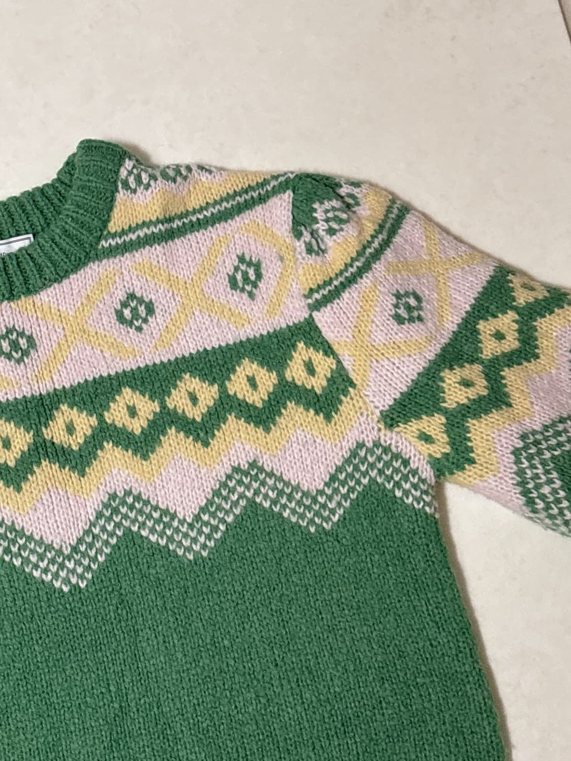 빈티지 초록 니트 상품이미지6