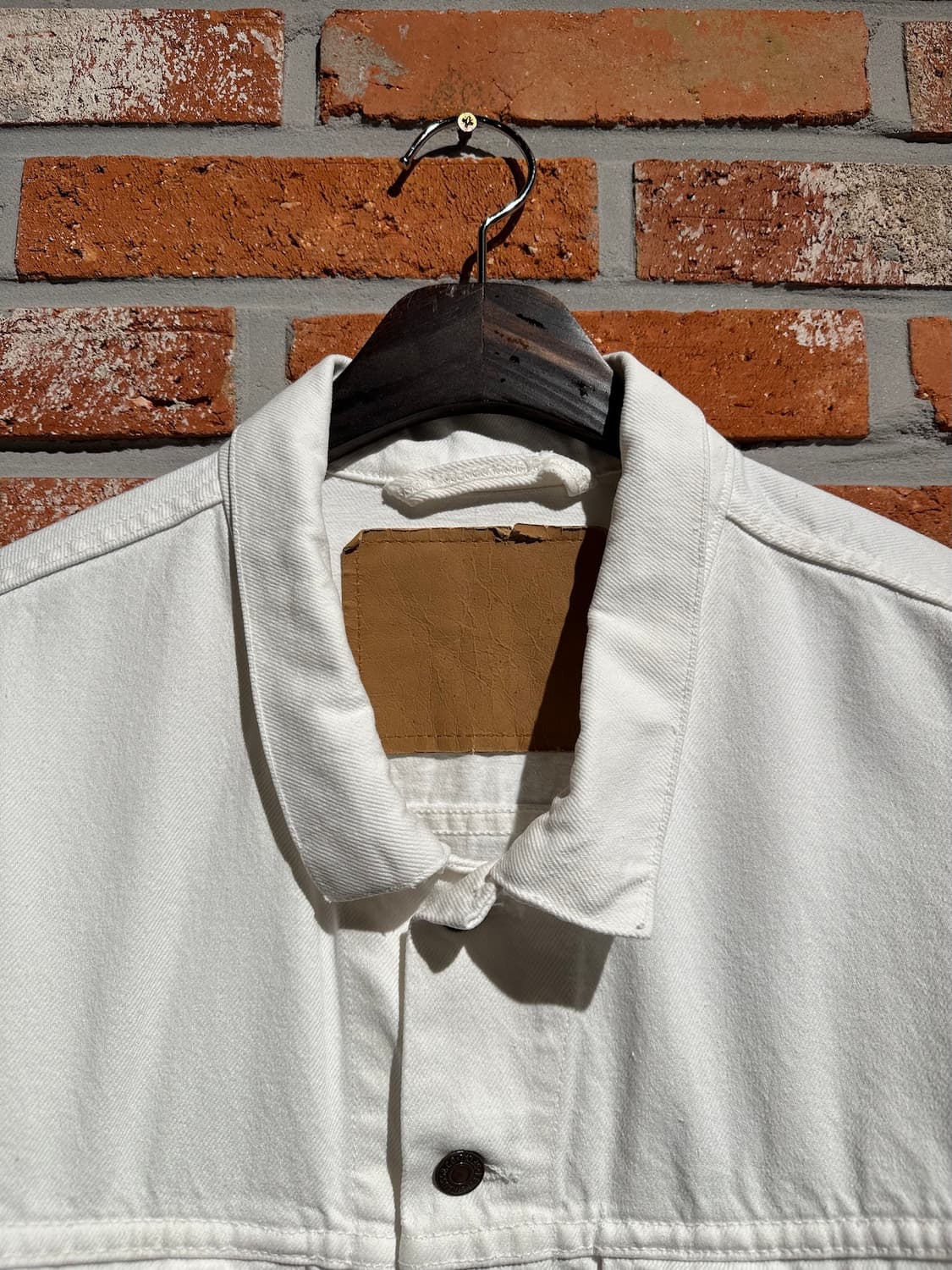 90s USA 빈티지 리바이스 70598-0251 화이트 트러커 데님자켓 상품이미지4