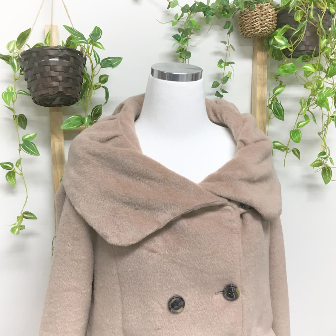 JPN/ 만두카라코트 숏코트 라떼코트 더블단추코트모리걸코트 둥근카라코트 상품이미지6