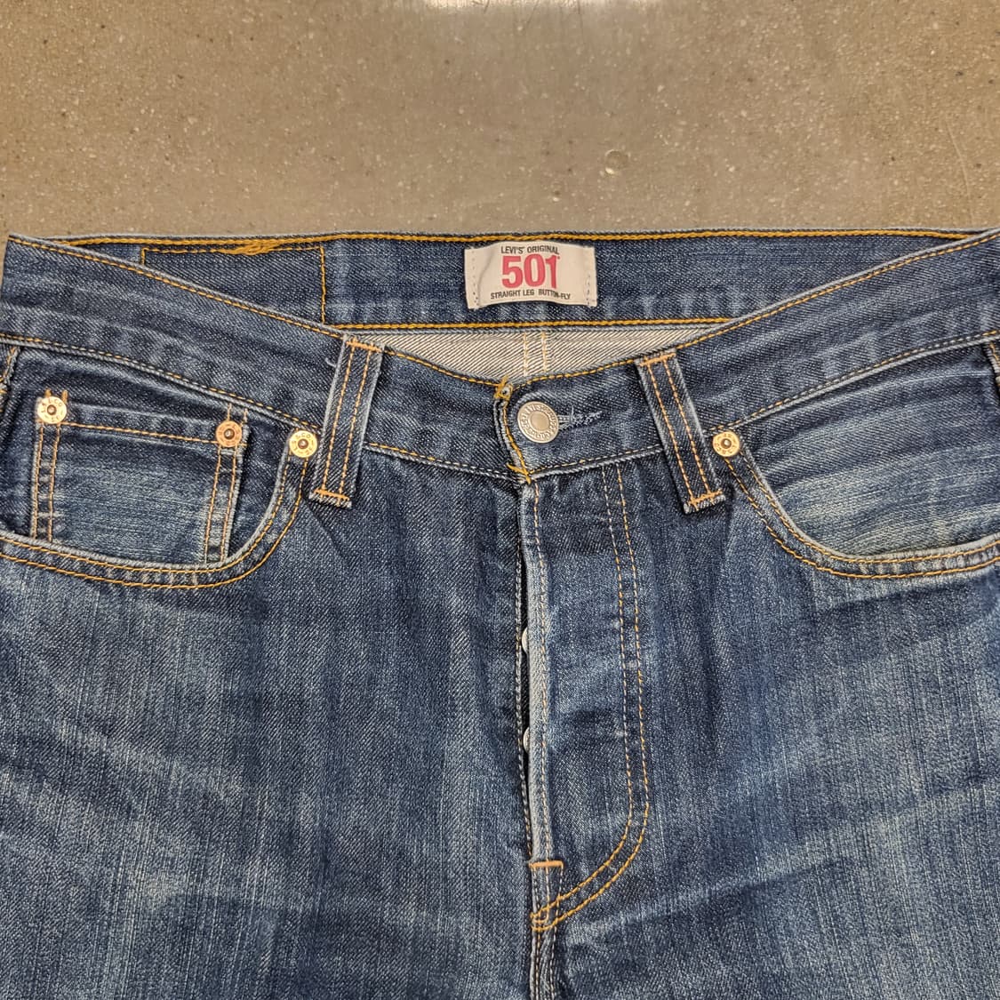 Levi's 오리지널 리바이스 501 빈티지 데님 청바지 상품이미지3