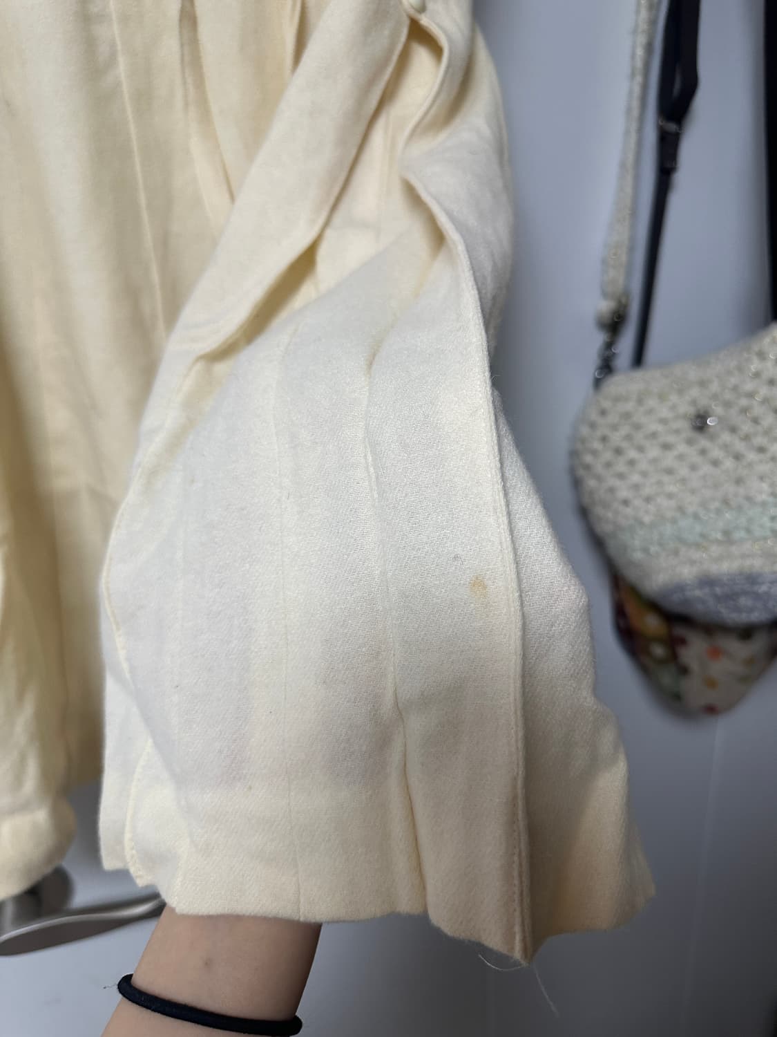 빈티지 모리걸 베이지 스커트 상품이미지4