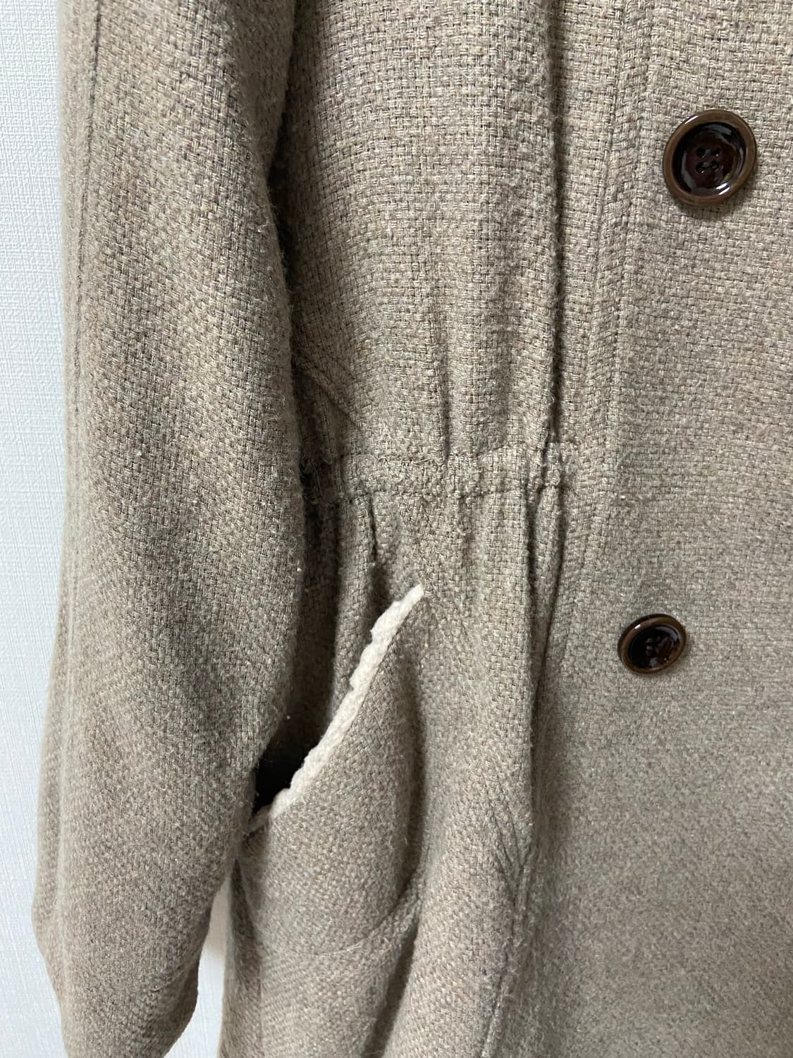 일본 빈티지 모리걸 사와코 갸루히메라떼 털 후드 코트 상품이미지3