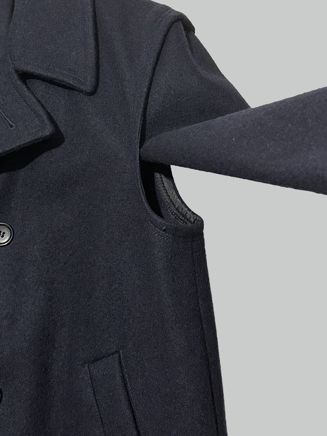 꼼데가르송 셔츠 피코트 네이비 상품이미지4