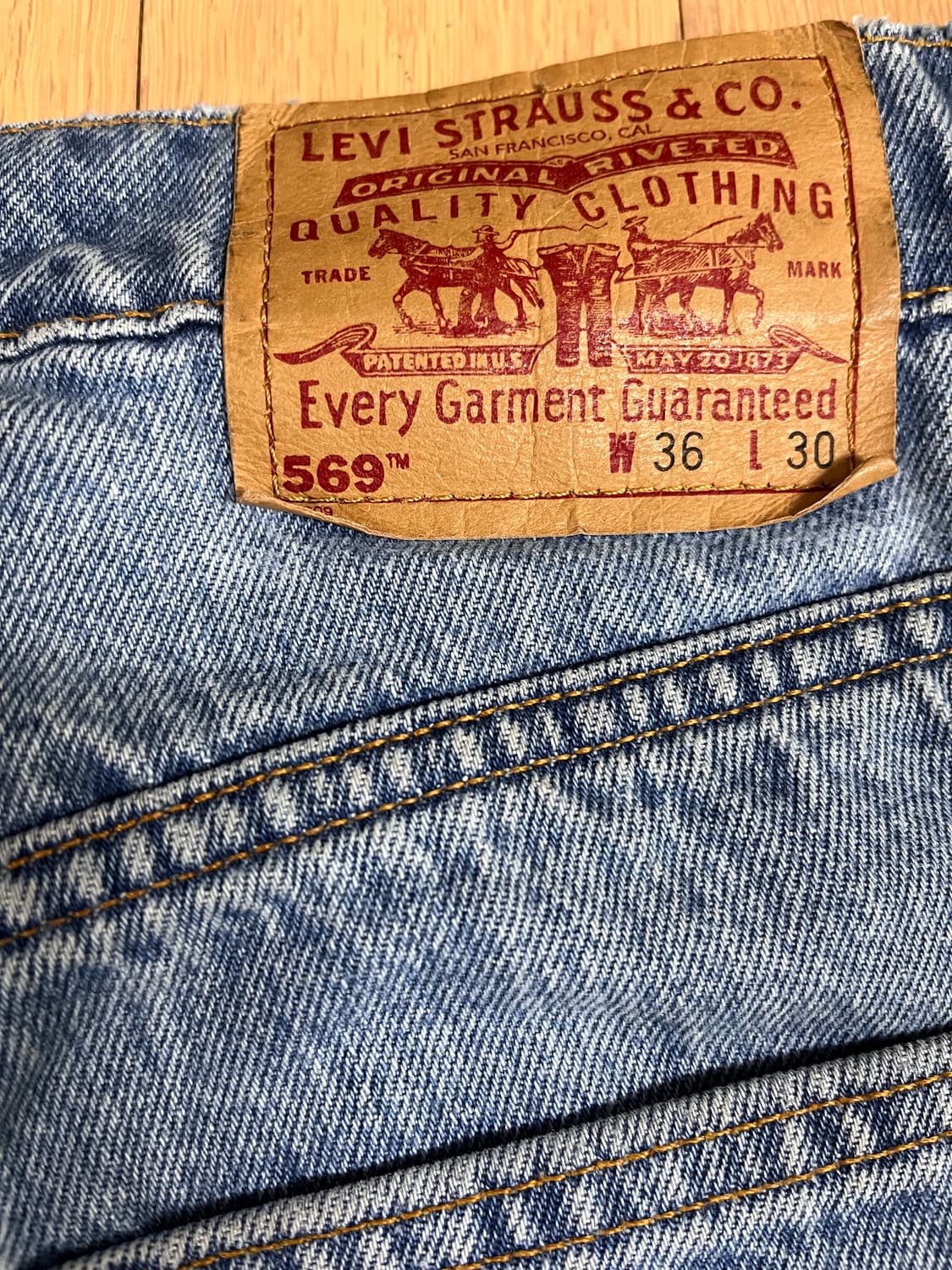 리바이스 569 라지 스트레이트 36x30 상품이미지3