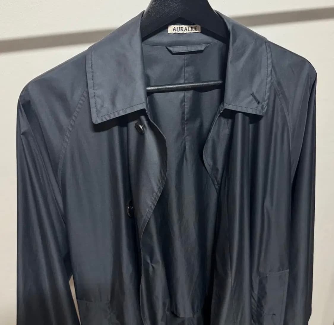 AURALEE POLYESTER SOUTEIN COLLAR COAT 상품이미지3