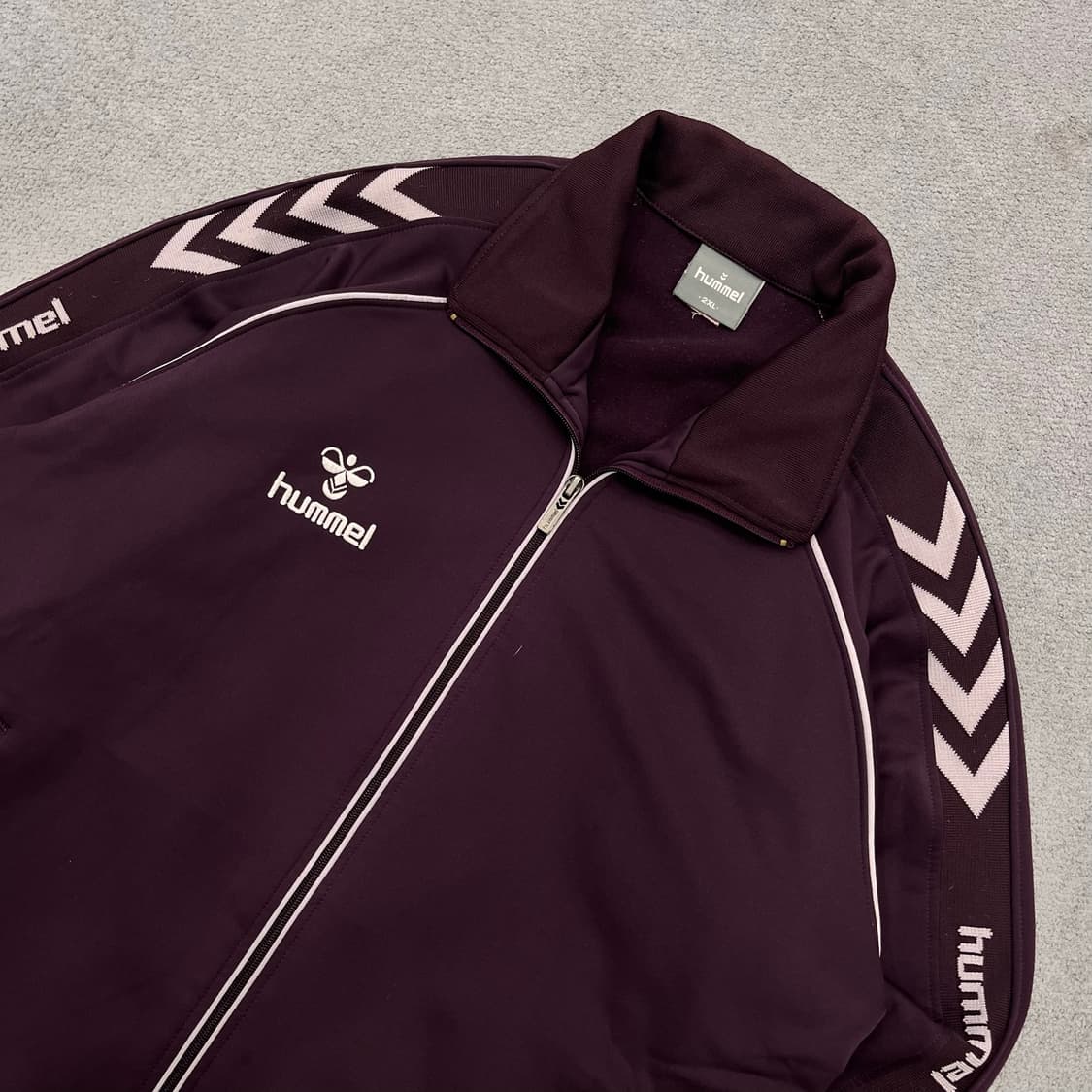 2XL 험멜 트랙탑 자켓 버건디 상품이미지2