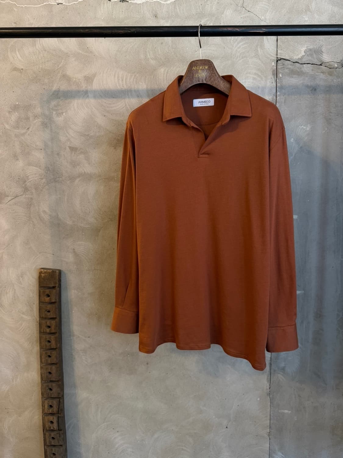 ARMEO.D 오픈칼라넥 셔츠 100 상품이미지1