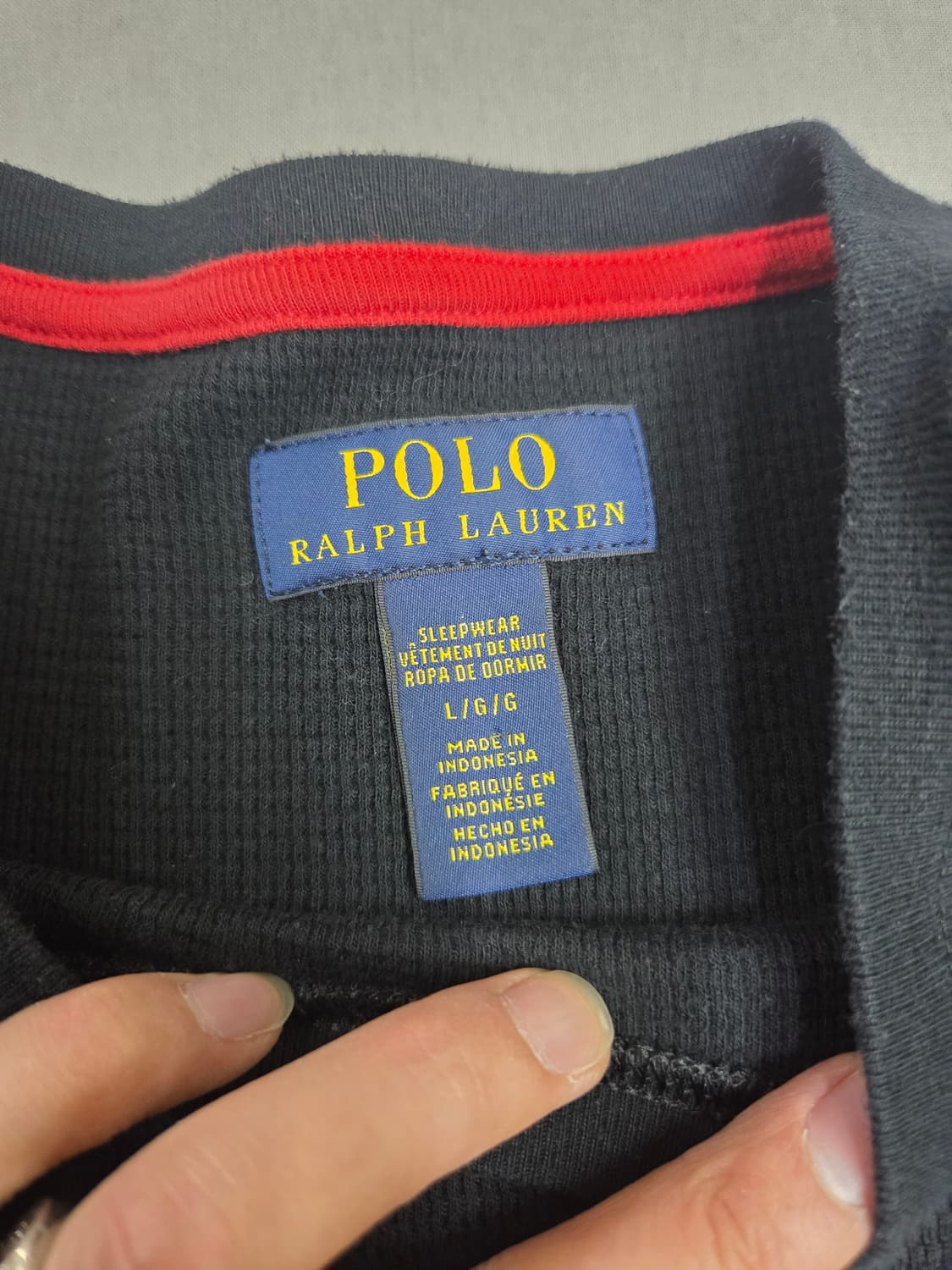 폴로 와플 반팔티 L 상품이미지3