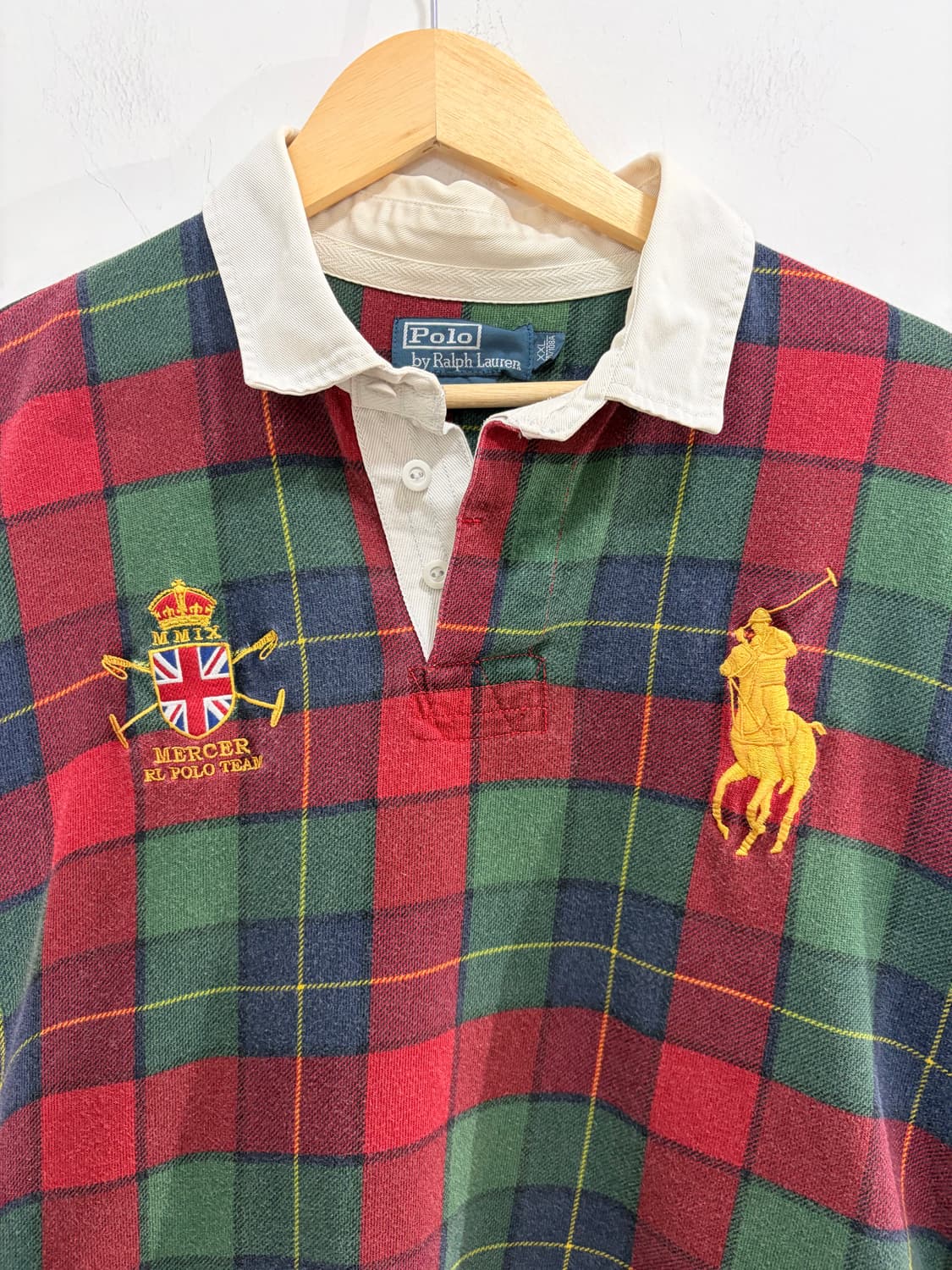 폴로 체크 빅포니 럭비 티셔츠 상품이미지6
