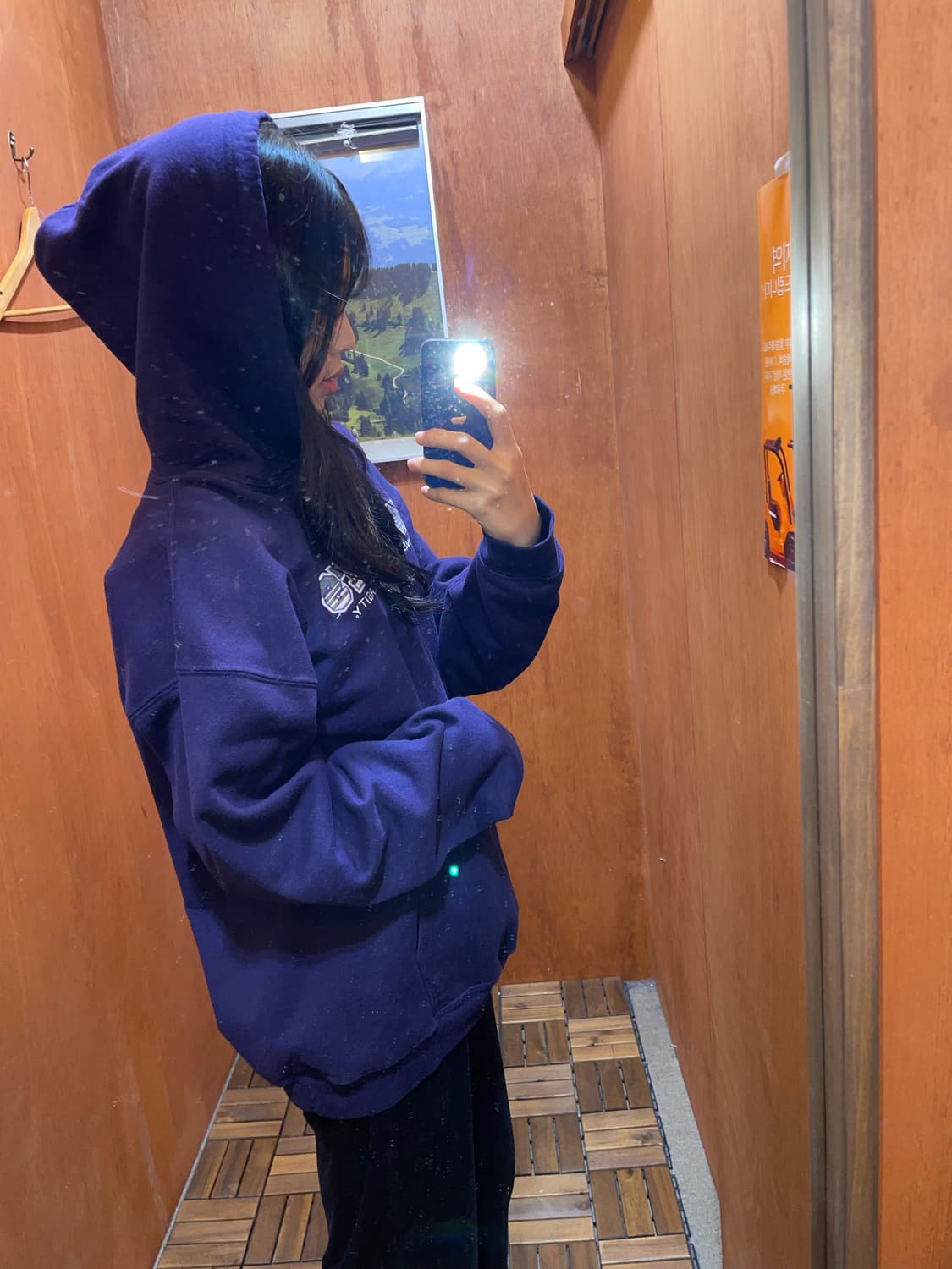 (L) 아메리칸 빈티지 프린팅 후드티 상품이미지2