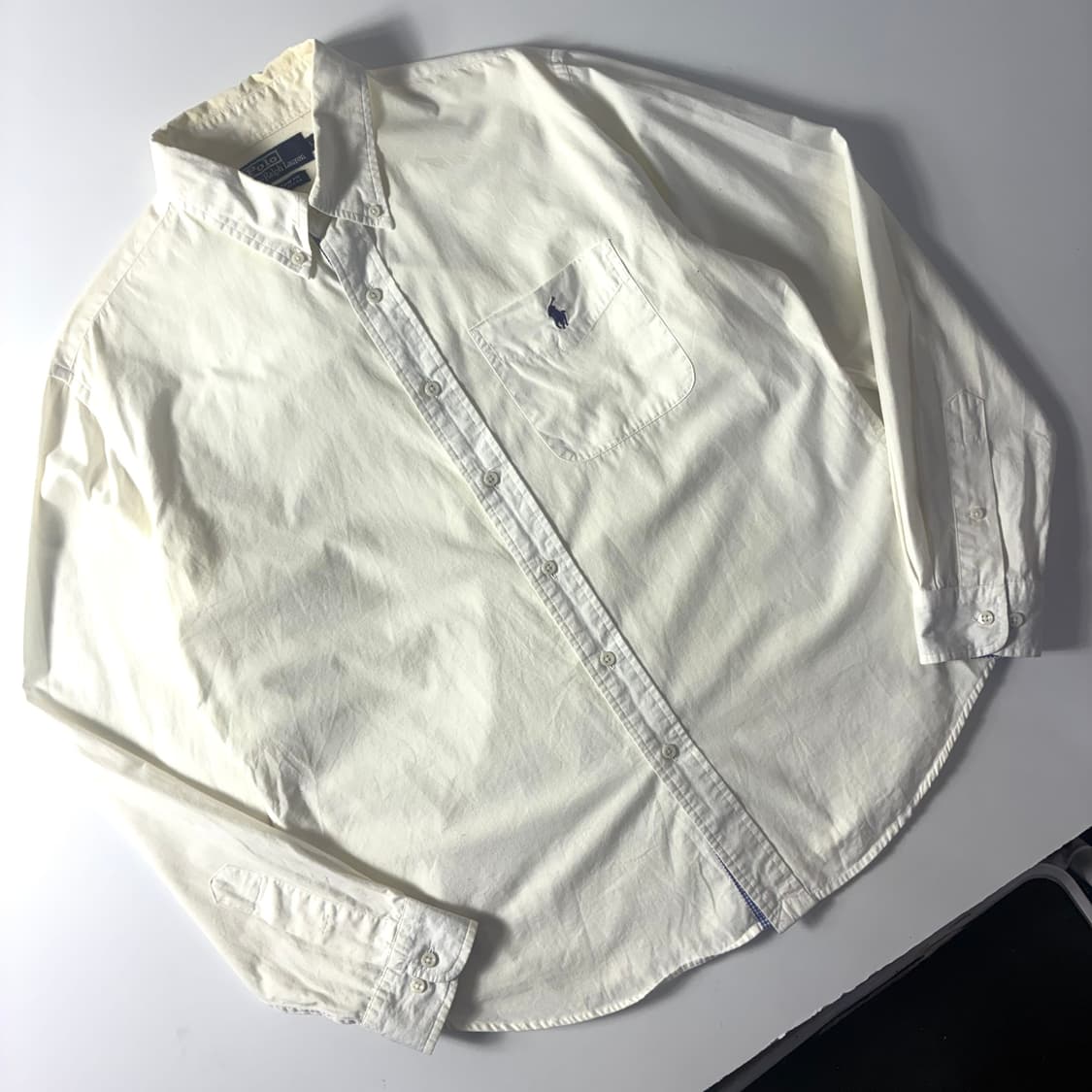 Polo  폴로 랄프로렌 자수 코튼 화이트 셔츠 상품이미지2