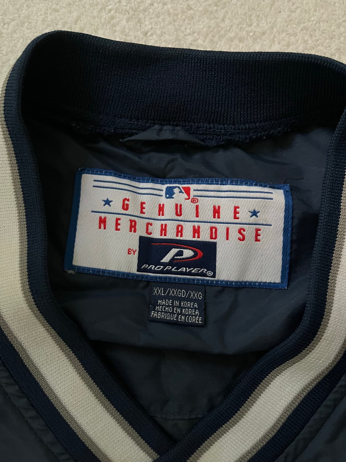 pro player 양키스 웜업져지 네이비 XXL 상품이미지5