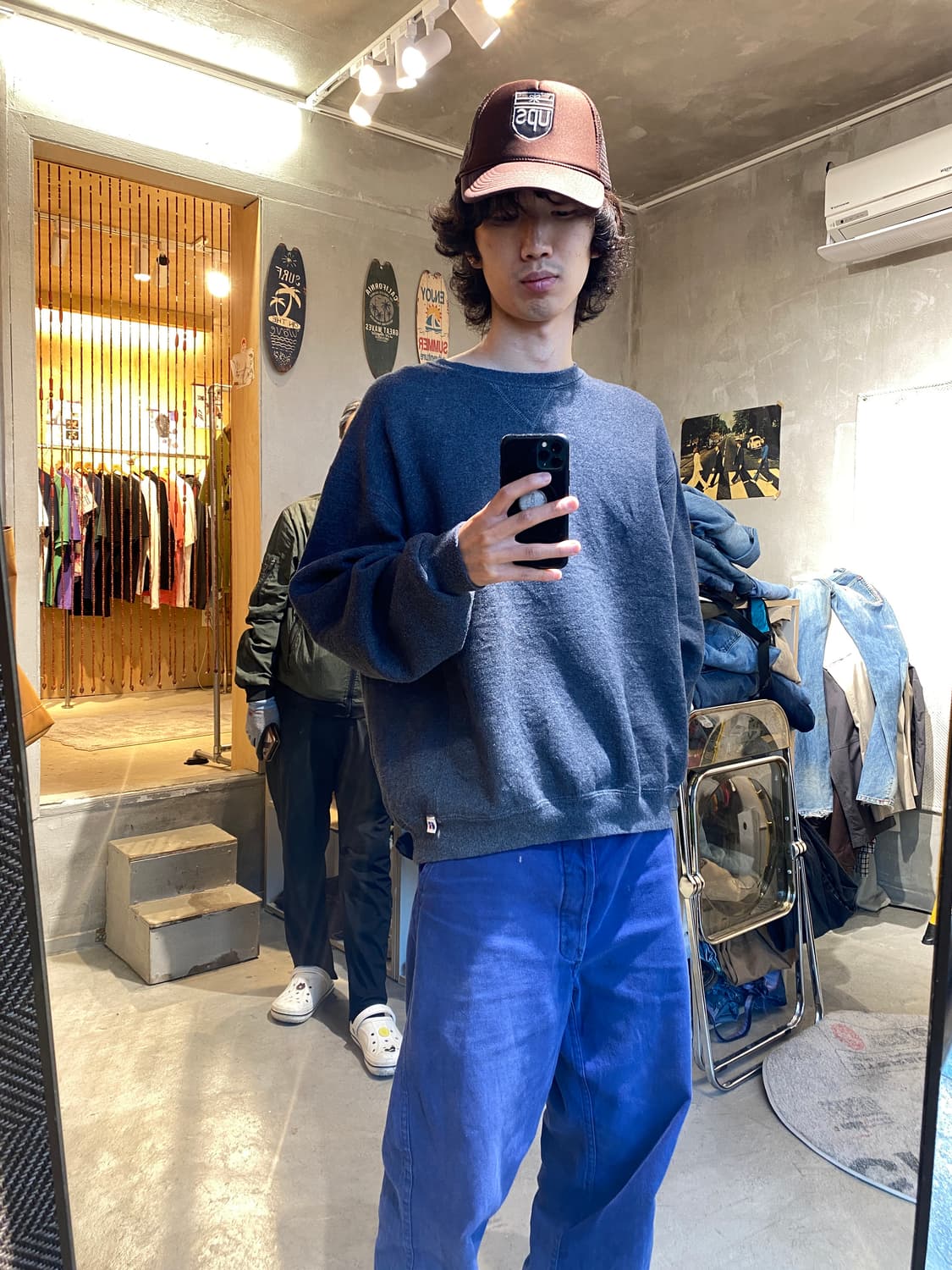 00s  러셀 무지 맨투맨 상품이미지1