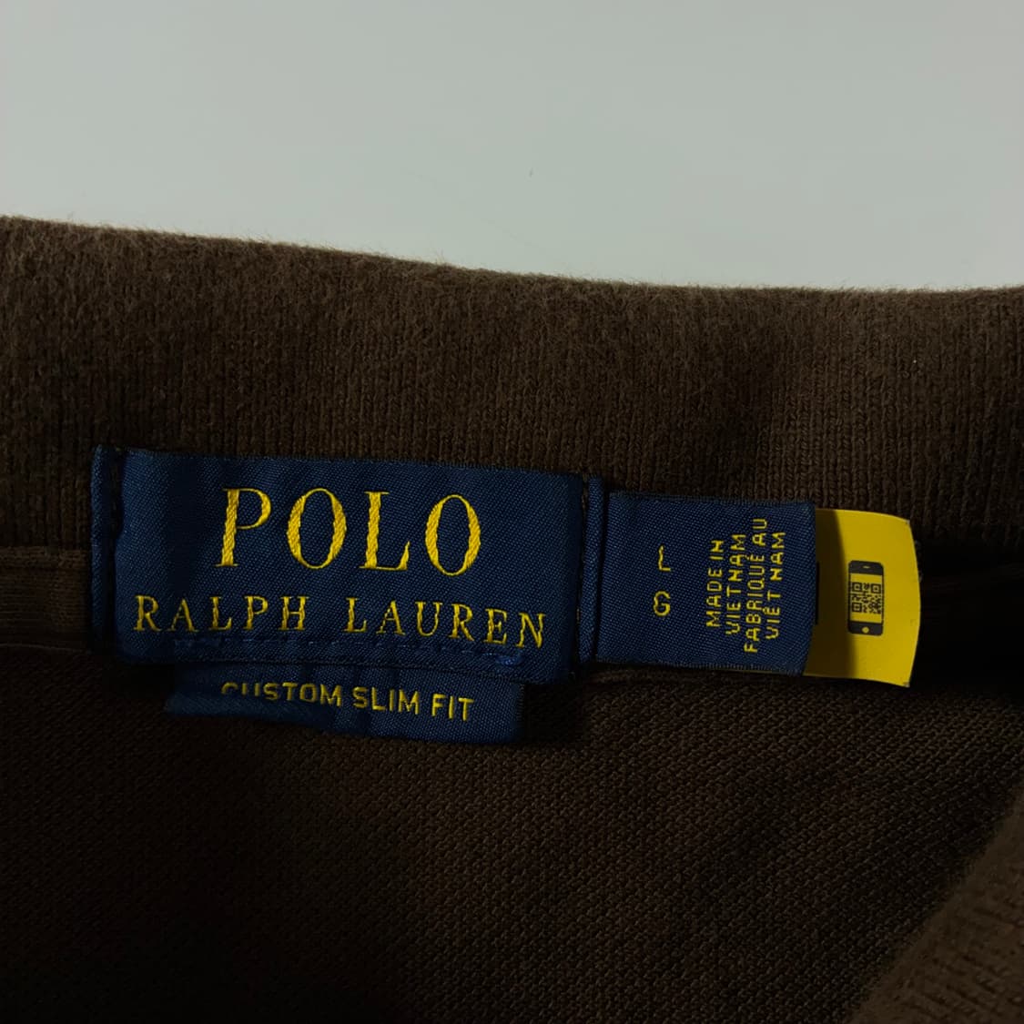Polo  폴로 랄프로렌 신형 자수 코튼 브라운 반팔 카라 티셔츠  상품이미지3