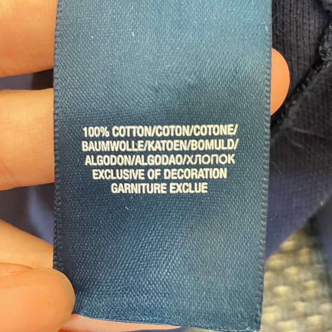 폴로 네이비 로고 자수 면 가디건 상품이미지5