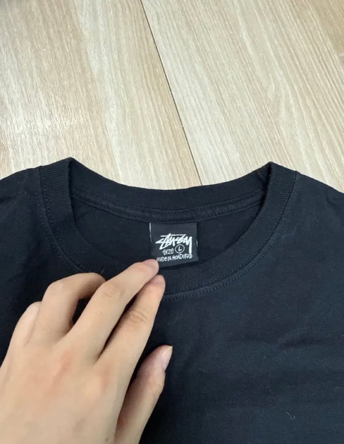 스투시 호놀룰루 반팔 블랙 L 상품이미지2