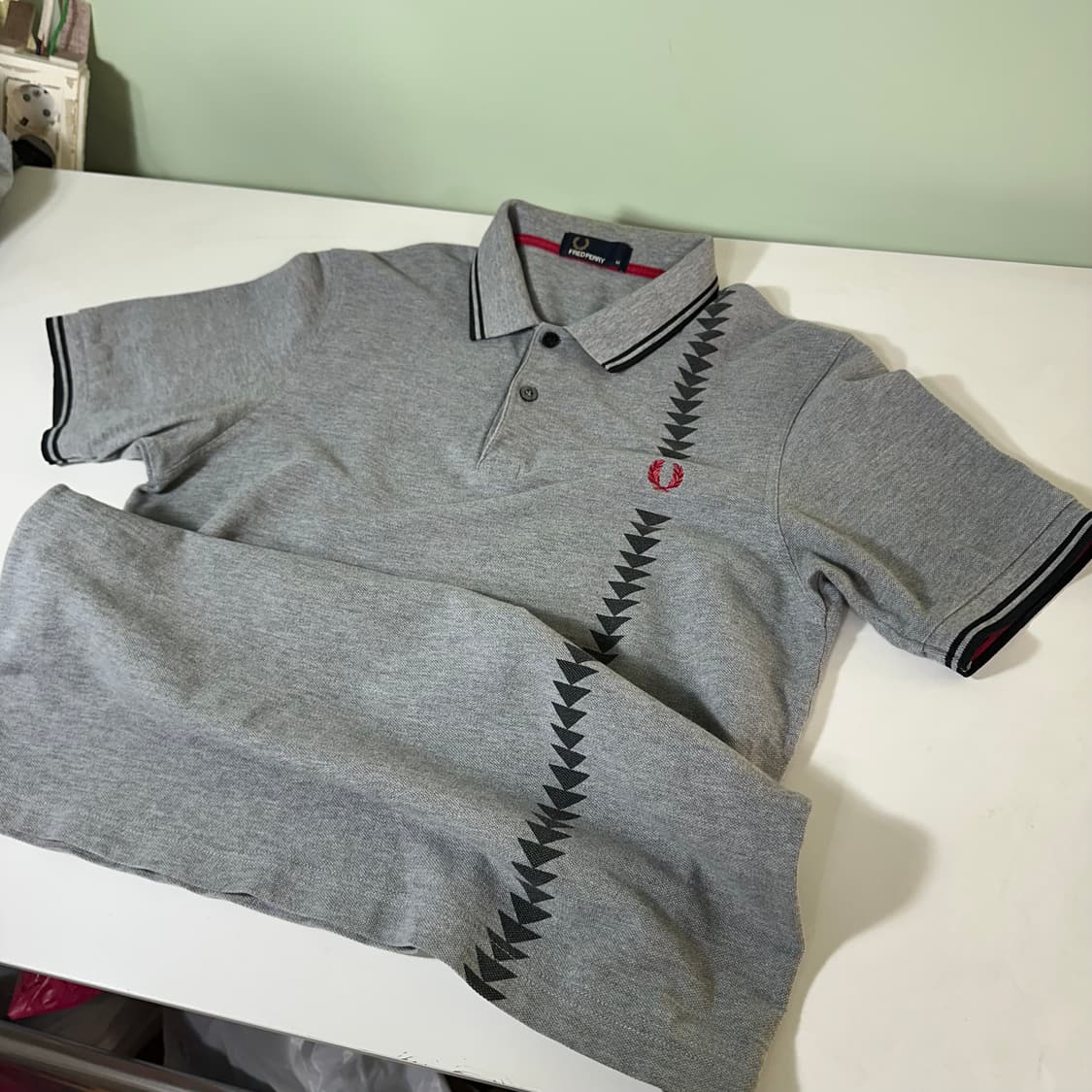 우먼M 프레디프레 그레이 깃털로고 PK 반팔카라티 상품이미지2