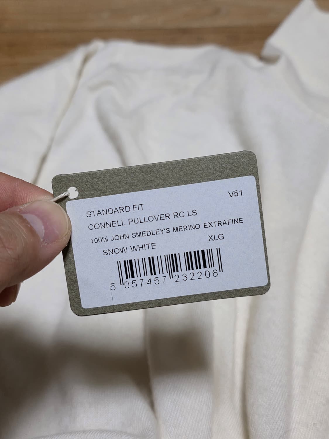 XL 택포15만)24FW존스메들리 코넬 터틀넥 스노우화이트 상품이미지6