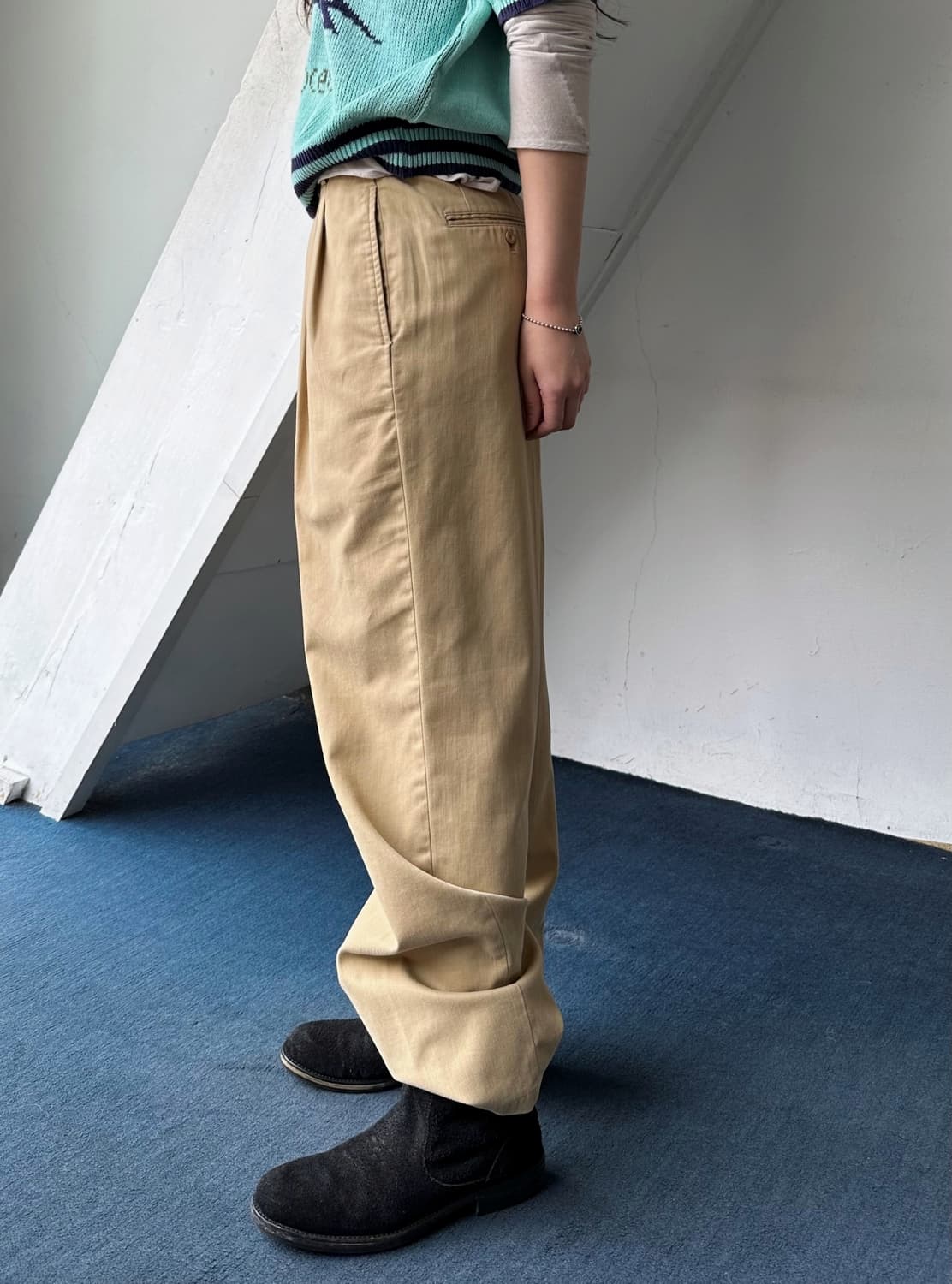 Natural cotton 2tuck chino pants 상품이미지3