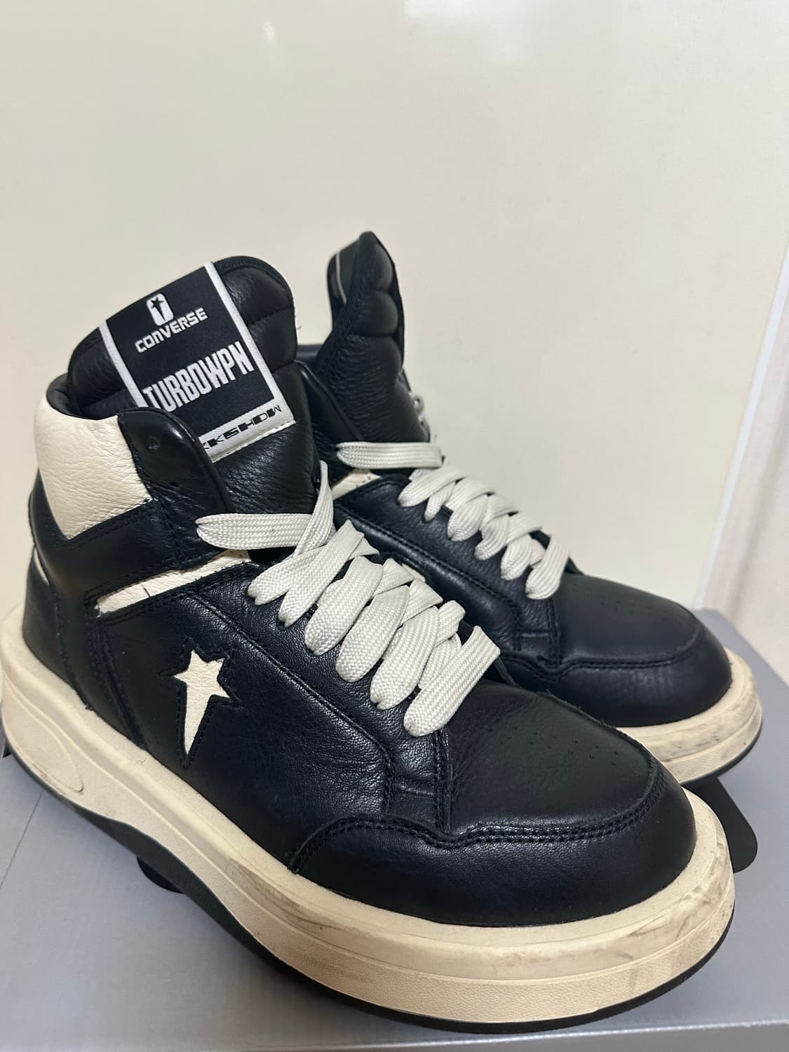 컨버스 x 다크쉐도우 터보웨폰 블랙 크림 265 상품이미지2