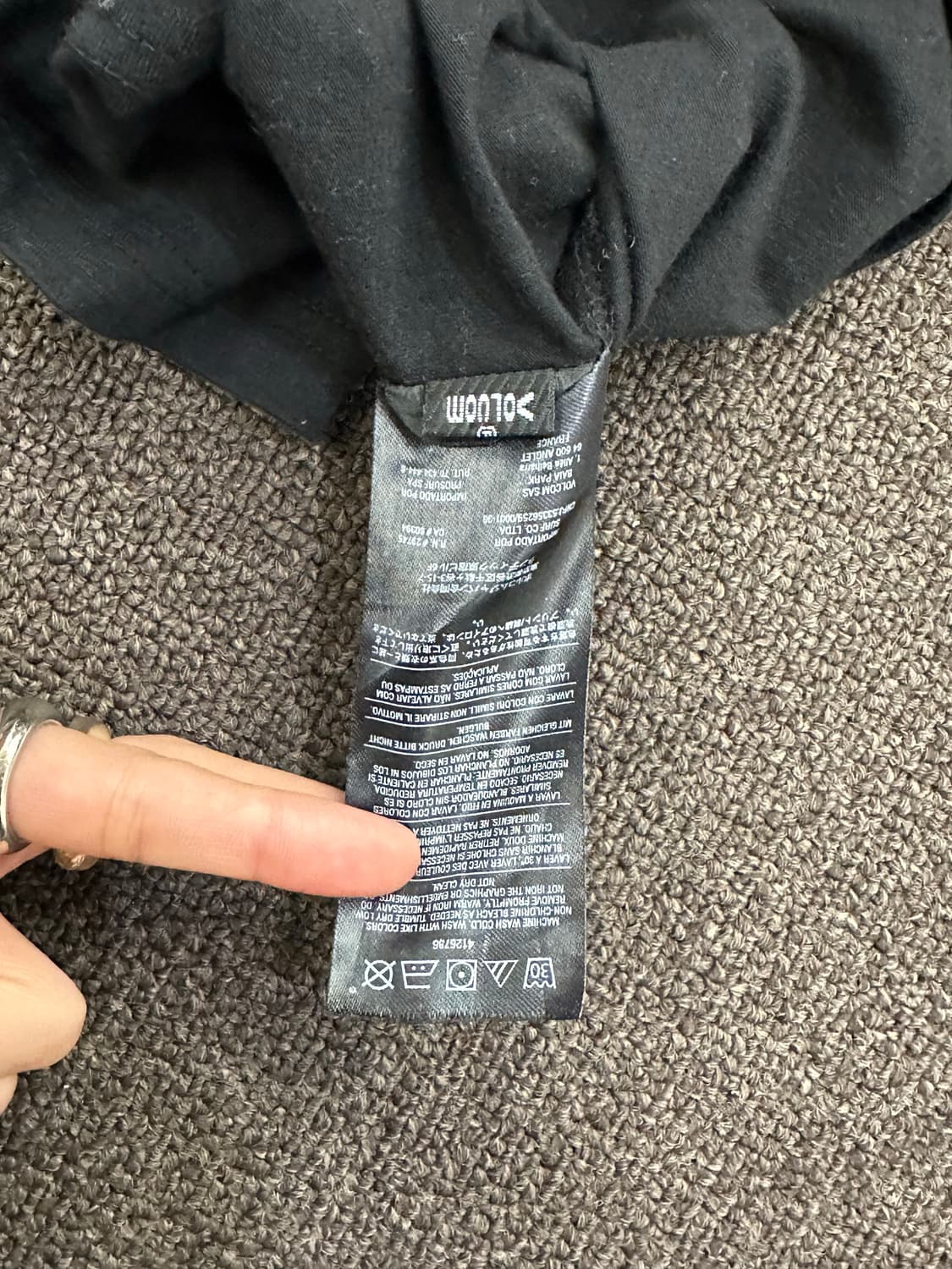 L)Volcom vintage 프린팅 블랙 롱슬리브 상품이미지6