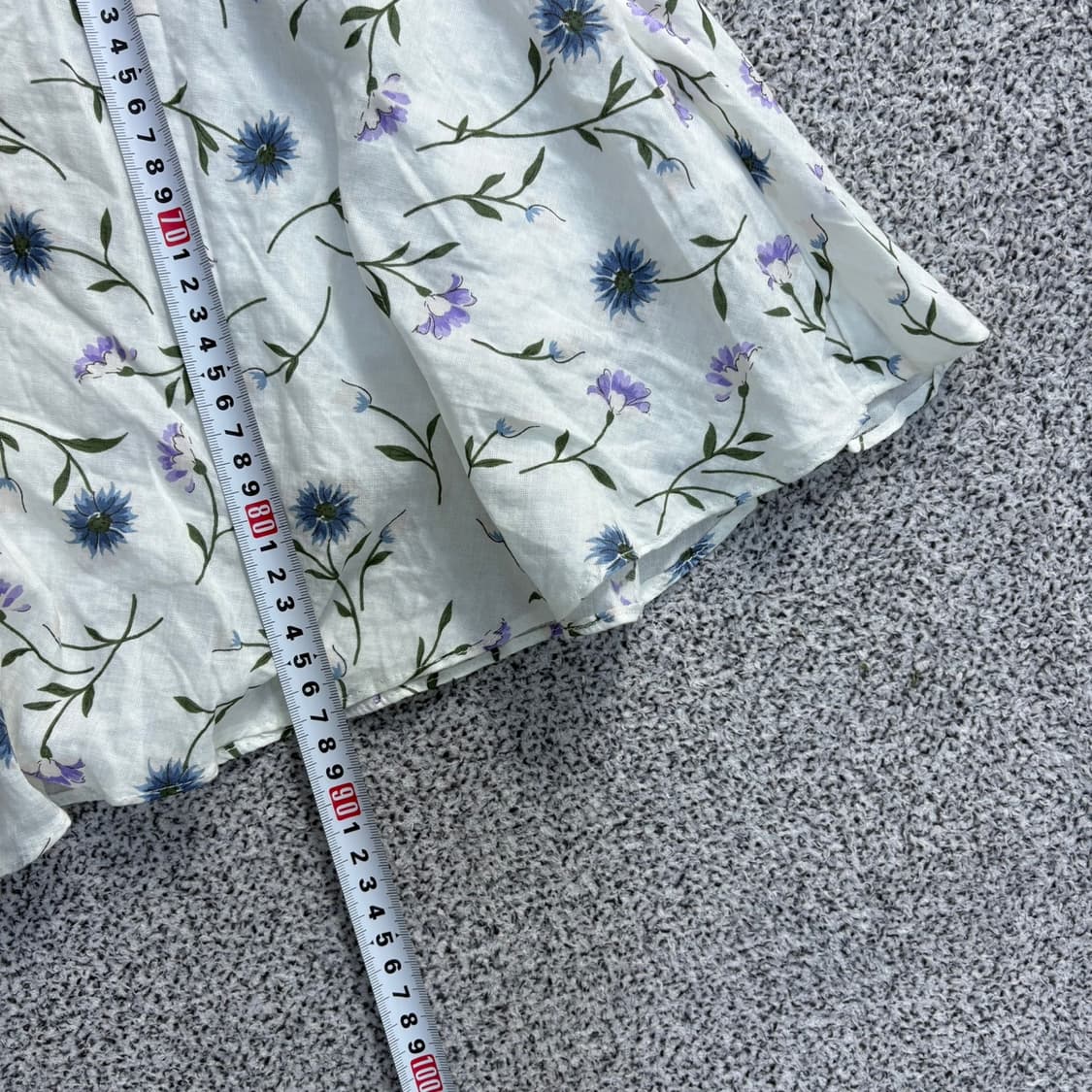 S 새상품 스파오 꽃무늬 반팔 원피스 0409J 상품이미지7