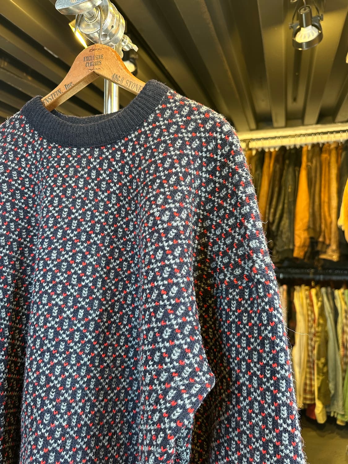 QRE 노르웨이 헤비 울 버드아이 스웨터 니트 상품이미지4