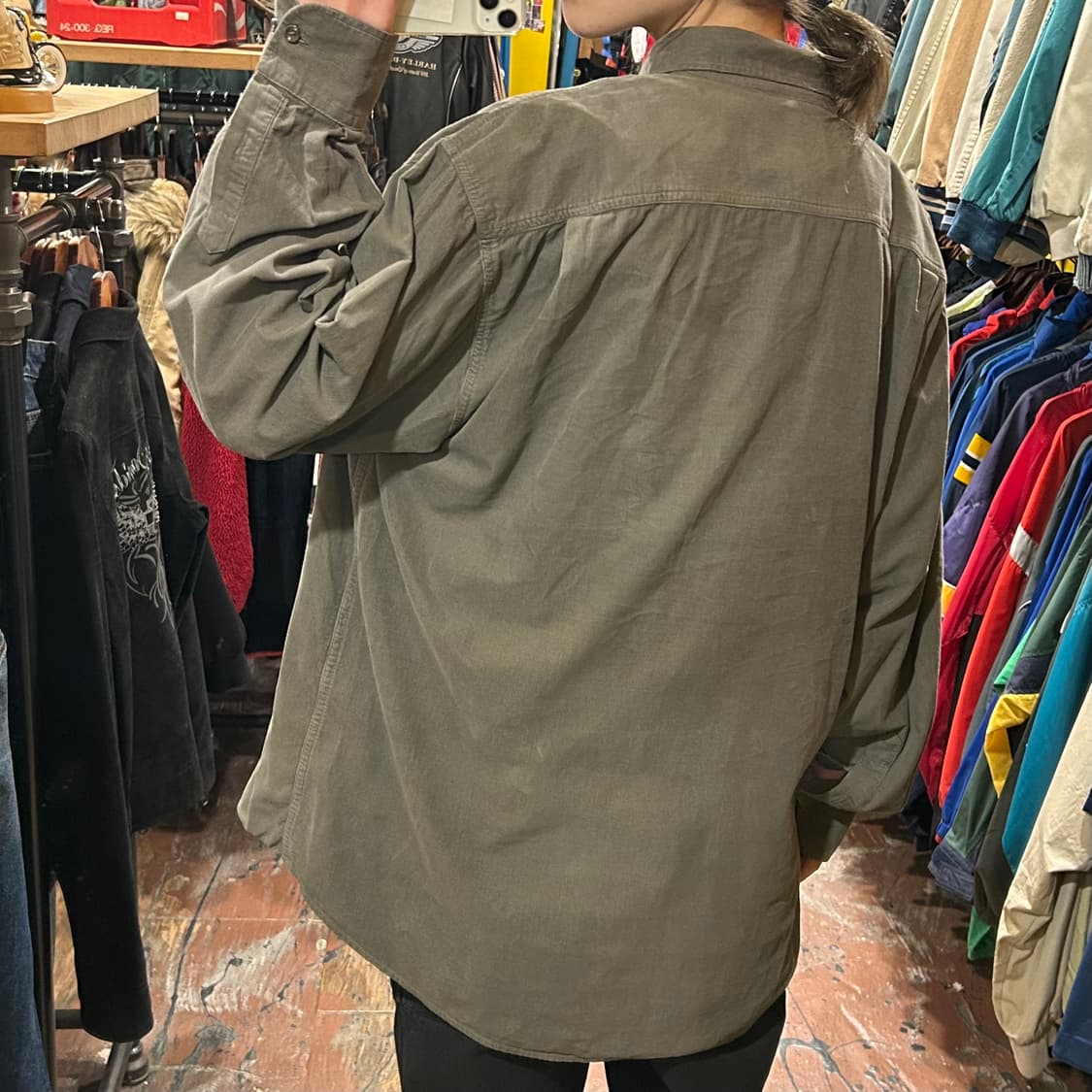 [HI] 칼하트 코듀로이 긴팔셔츠 카키 상품이미지5