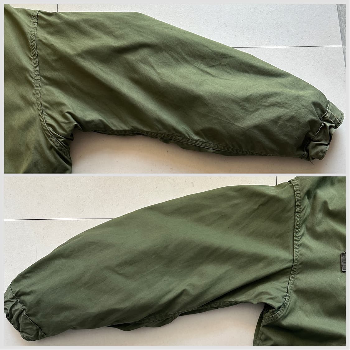 80s 미군 오리지널 M65 피쉬테일 파카 풀셋(내피,후드) M 상품이미지5