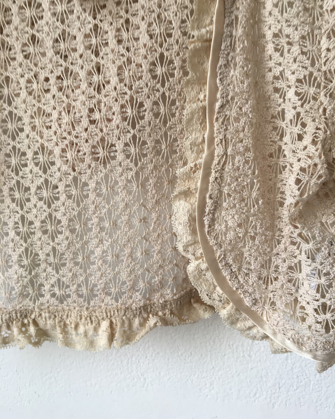 Crochet hood open cardigan 상품이미지3