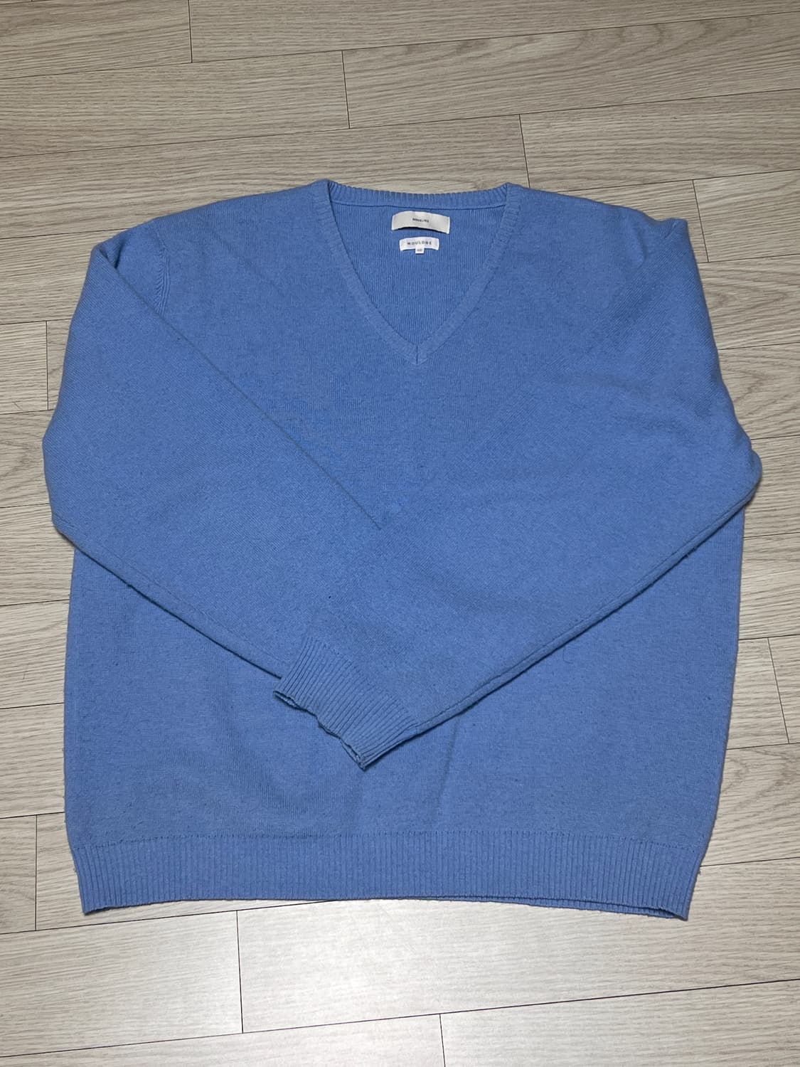 아워셀브스 우드비 라쿤 울 니트 3 블루  상품이미지1