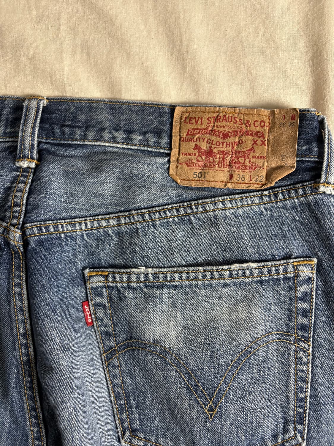 Levi's 리바이스 501 데님팬츠 W36 L32 상품이미지3