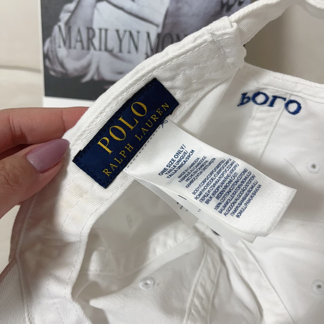 [정품] 폴로 화이트 / 네이비포니 모자 상품이미지6