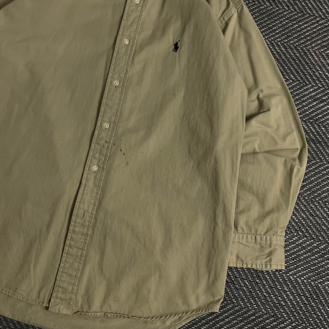 폴로 랄프로렌 포니 로고 옥스포드 셔츠 베이지y 3838 상품이미지3