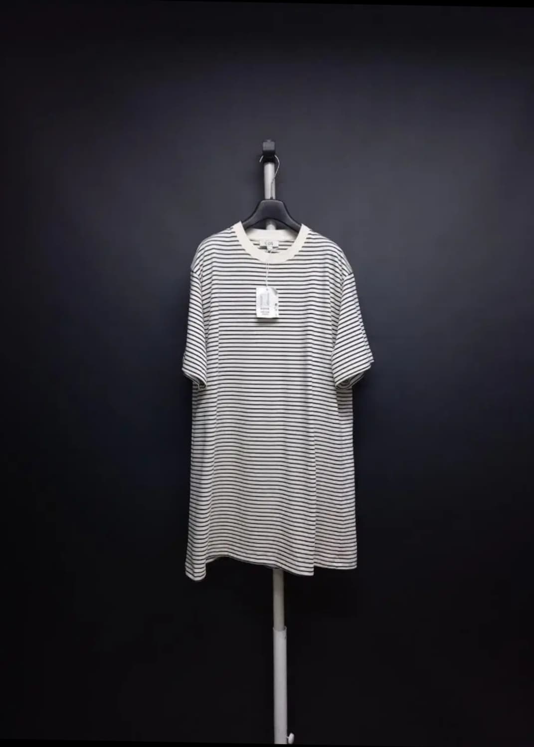 새 COS 코스 춘하 면 단가라 박시핏 롱 원피스 77 F 상품이미지1