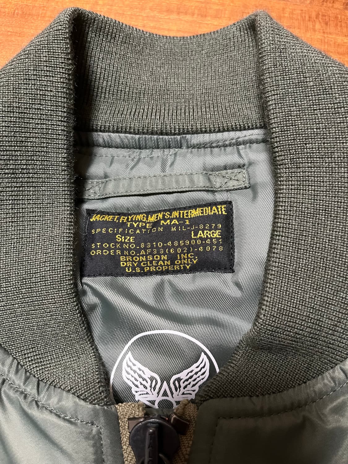 [새상품] 브론슨 1950 MA-1 플라이트 자켓 상품이미지5