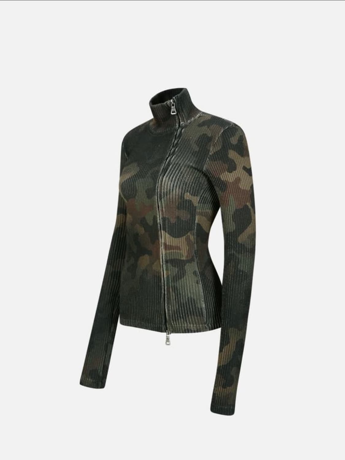 앤더슨벨 카모 니트집업 탑 상품이미지2