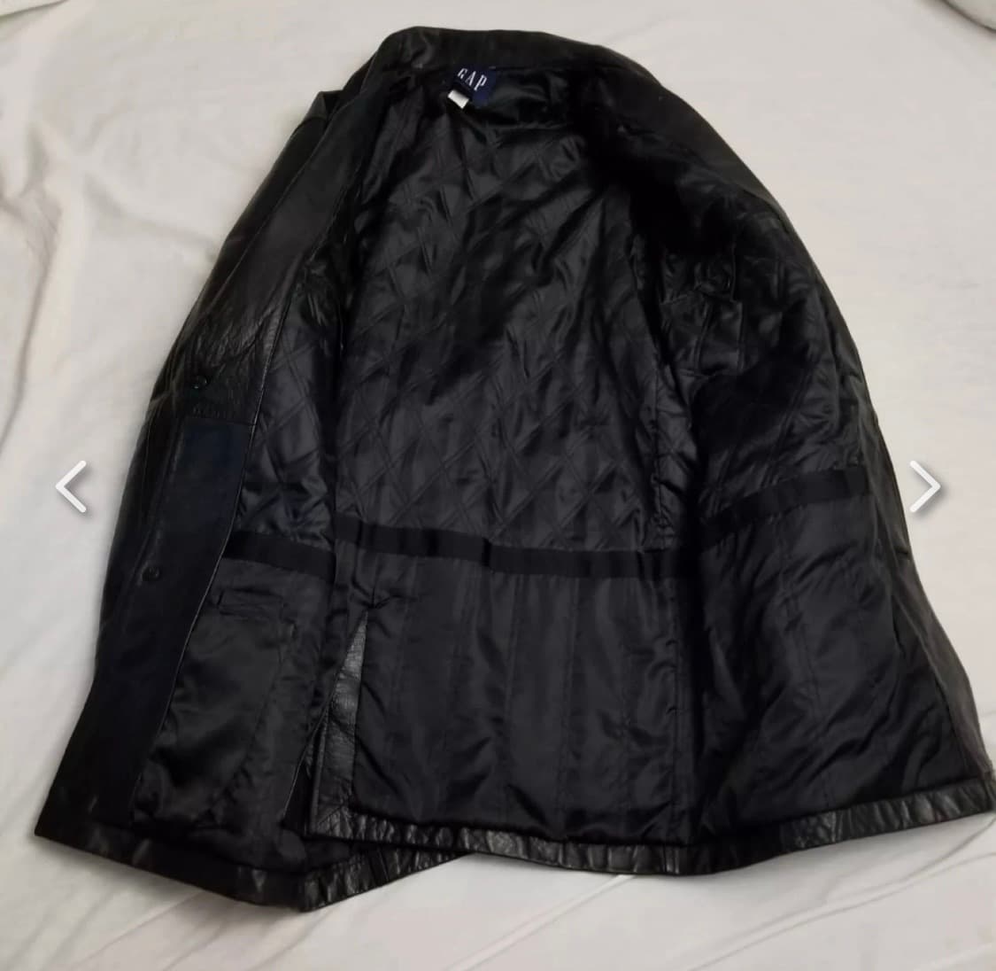 (구매) Old Gap Leather Car Coat - M, L 상품이미지5
