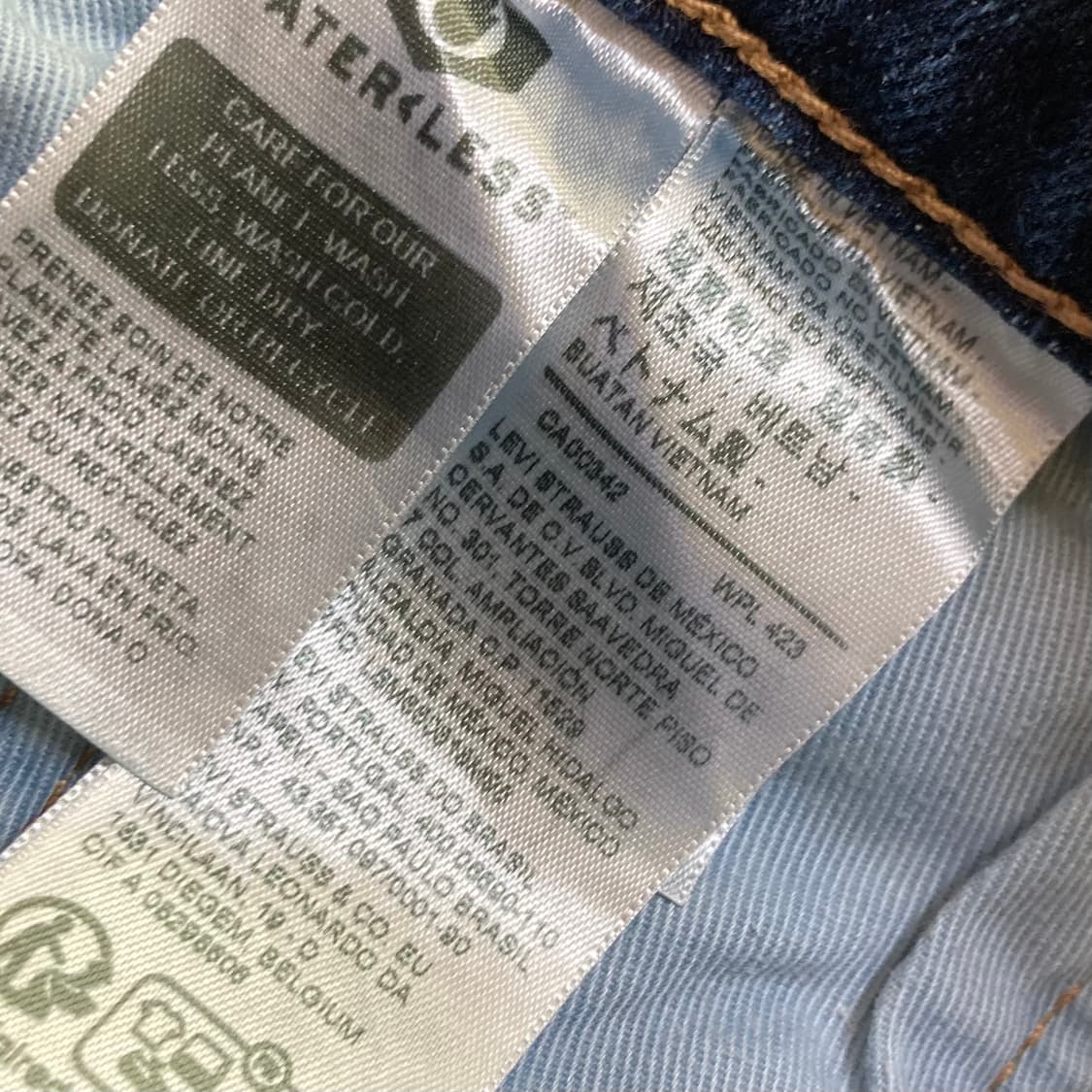 리바이스 505 빅E 데님팬츠 W28 L32 상품이미지5