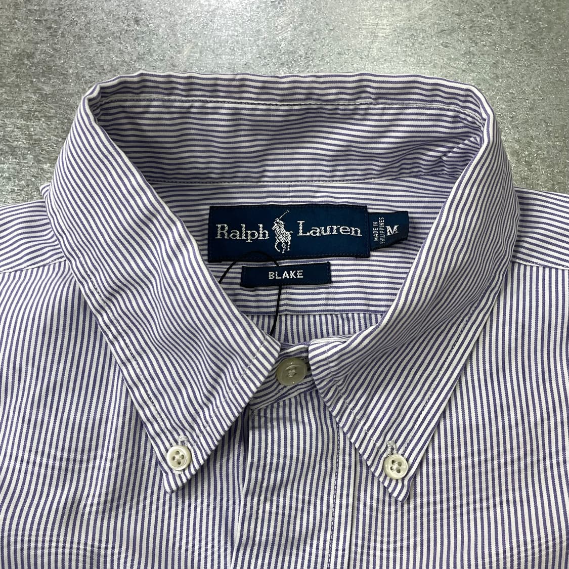 (M) POLO 폴로 랄프로렌 스트라이프 셔츠 블레이크 상품이미지9