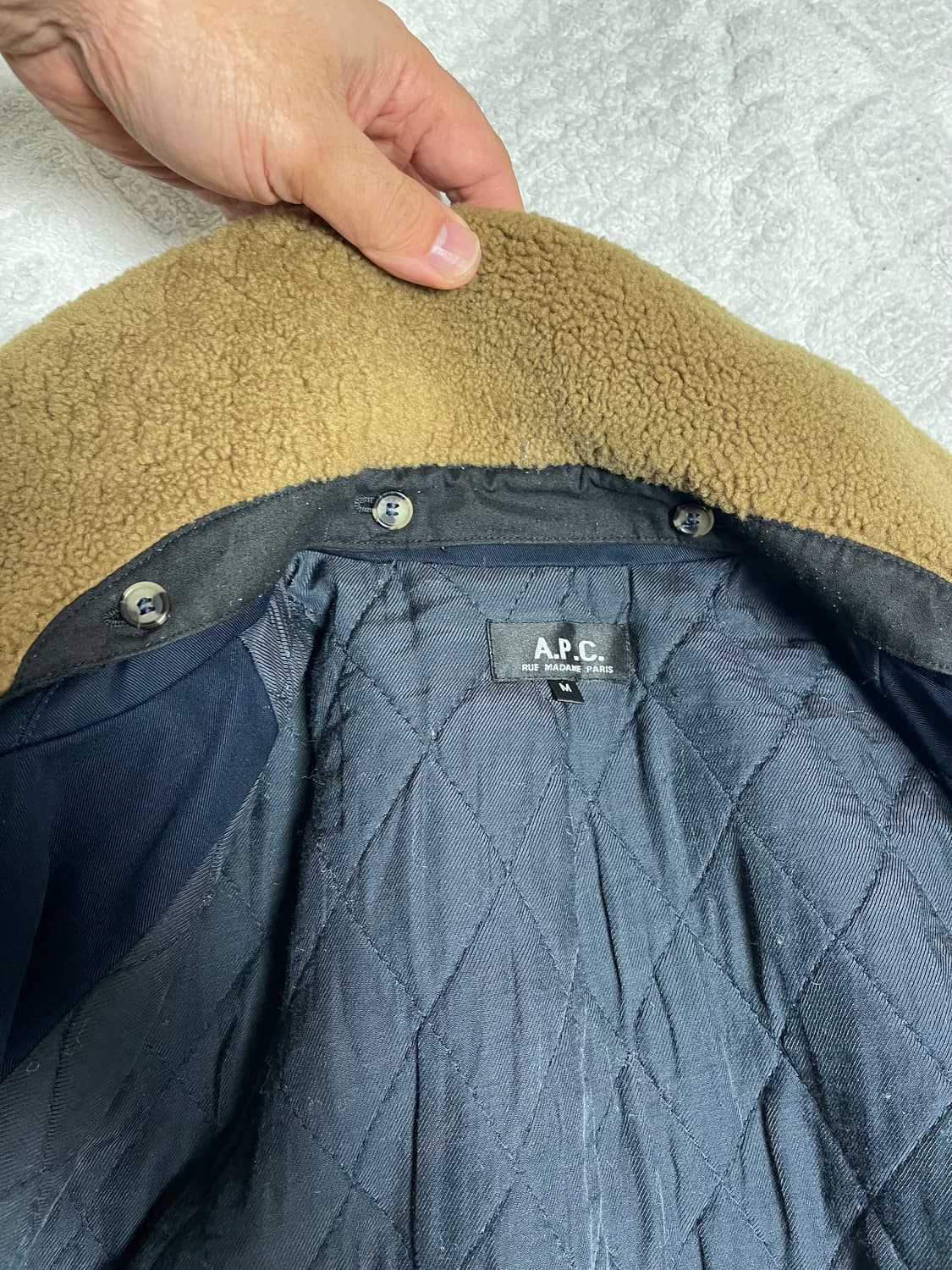 아페세(a.p.c) 맨체스터 항공 봄버자켓 네이비 M 상품이미지7