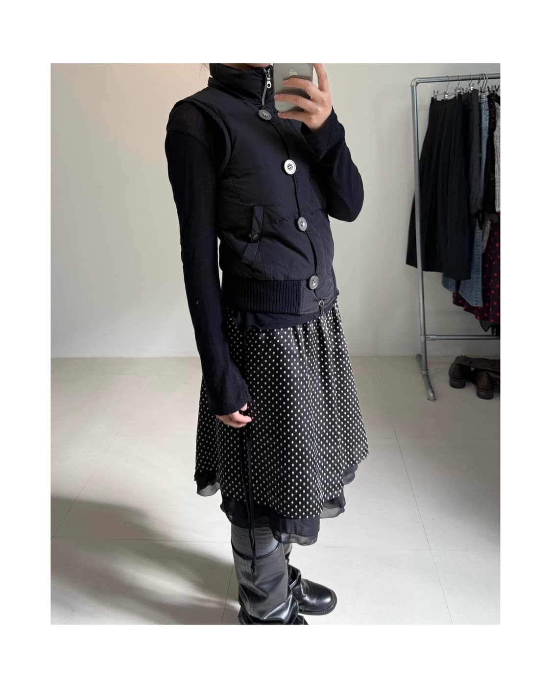 Comme ca ism 패딩 베스트 상품이미지1