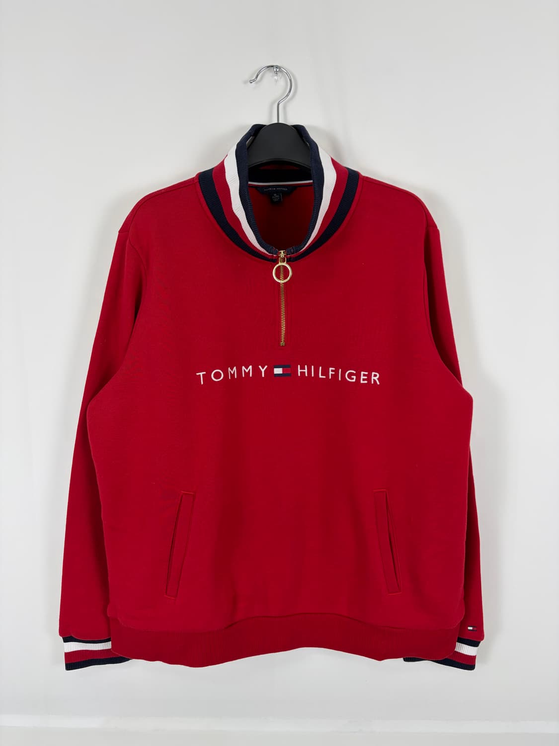 a55) 타미힐피거 에센셜 반집업 맨투맨 상품이미지1