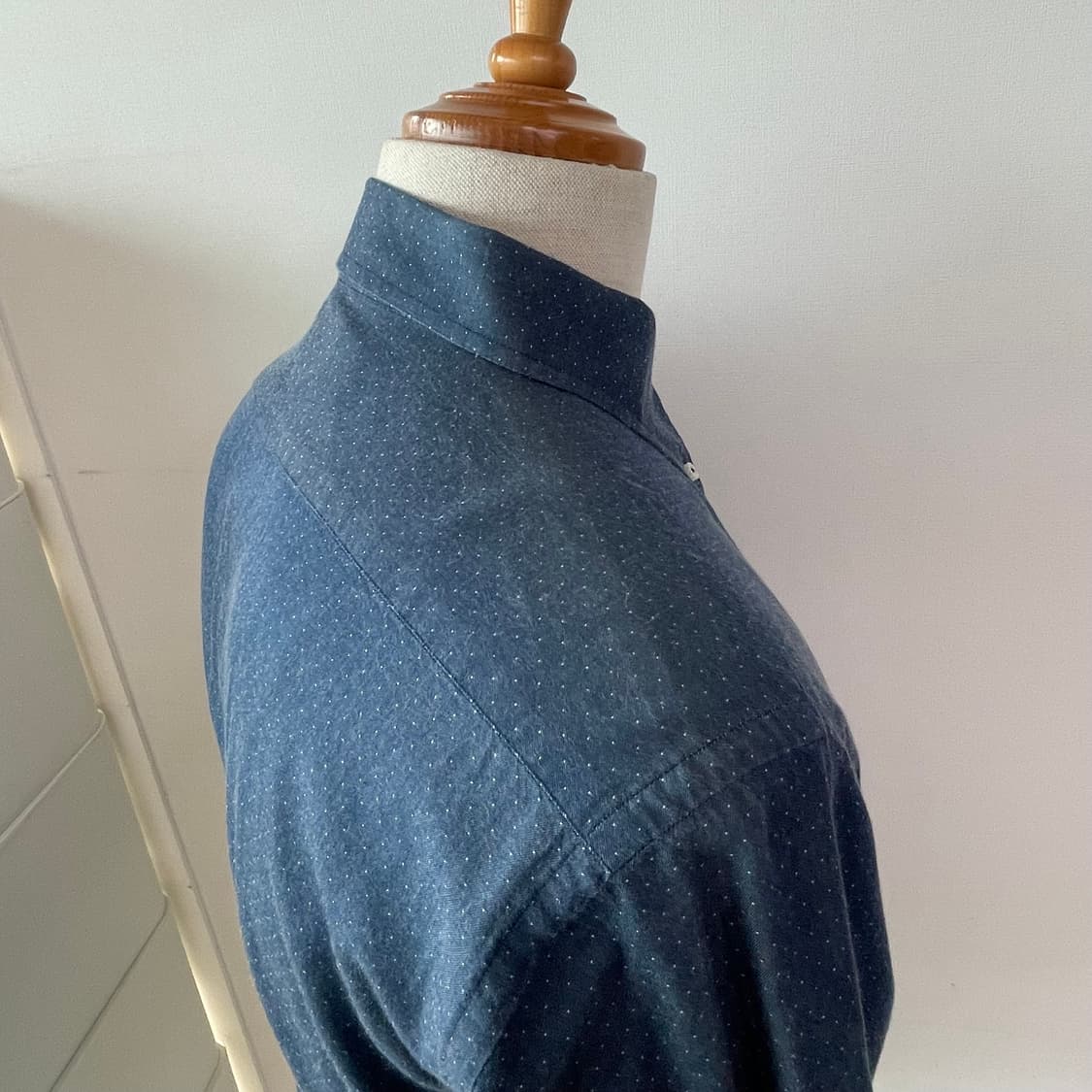 새빌로우 맞춤셔츠 데님 도트 105~110 (일본 수입원단) 상품이미지5