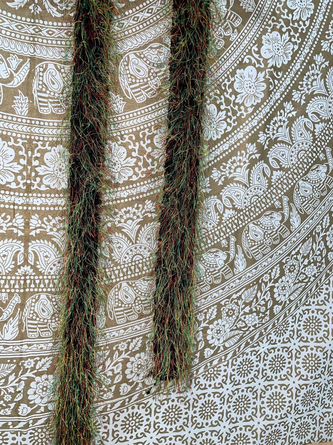 빈티지 멀티컬러 포인트 니트 머플러 목도리  상품이미지5