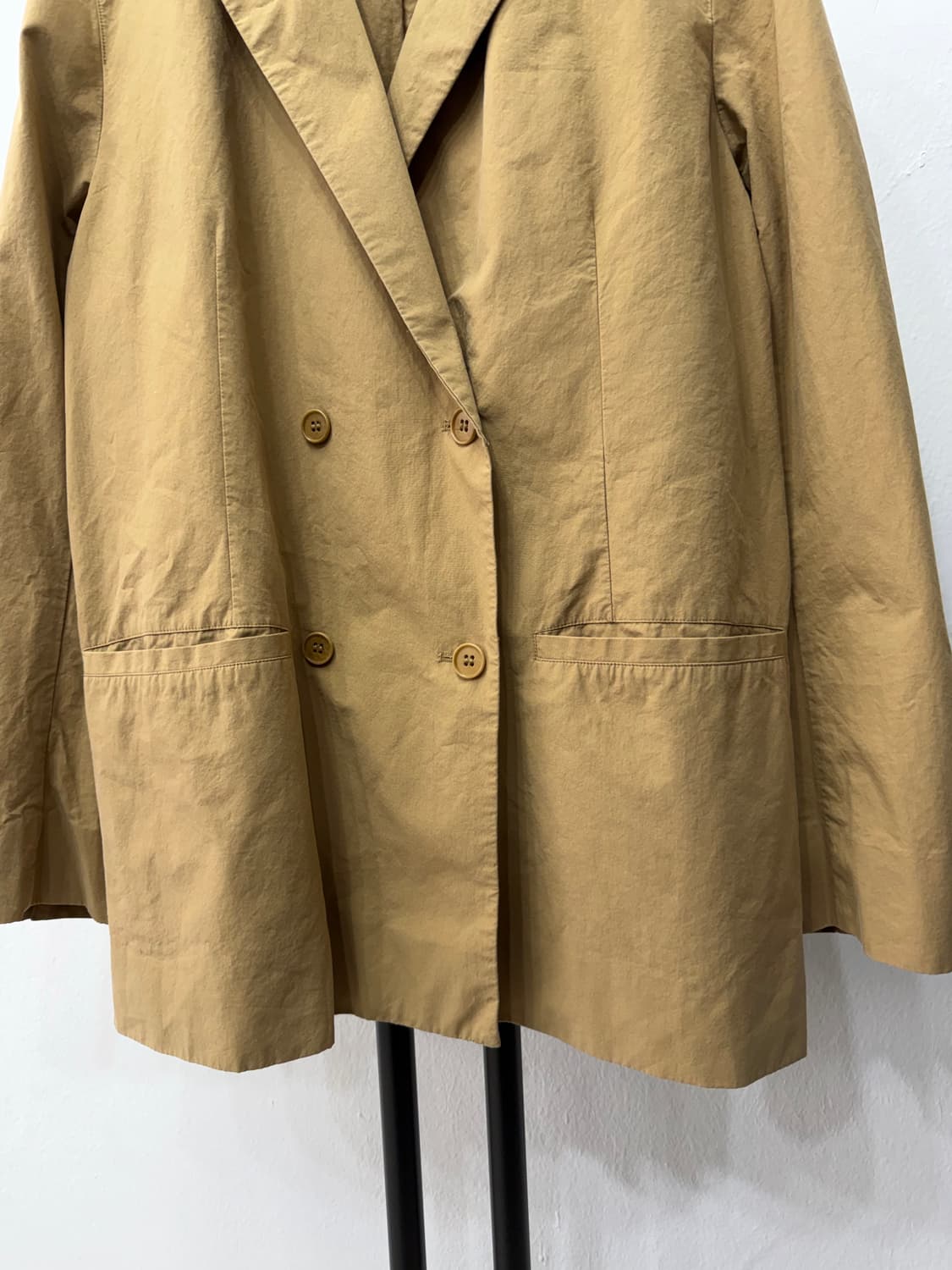 정품) COS 코스 오버핏 베이지색 더블 버튼 자켓 42 상품이미지3