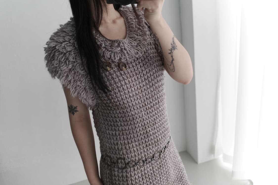 knit button one-piece 상품이미지7